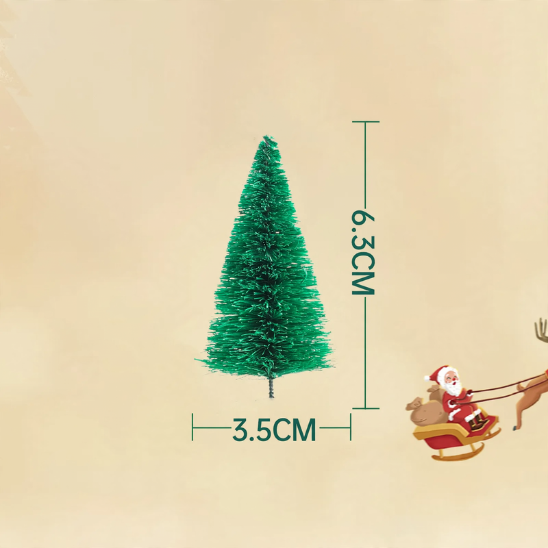 Miniatur-Weihnachtsbaum mit Schnee-Optik