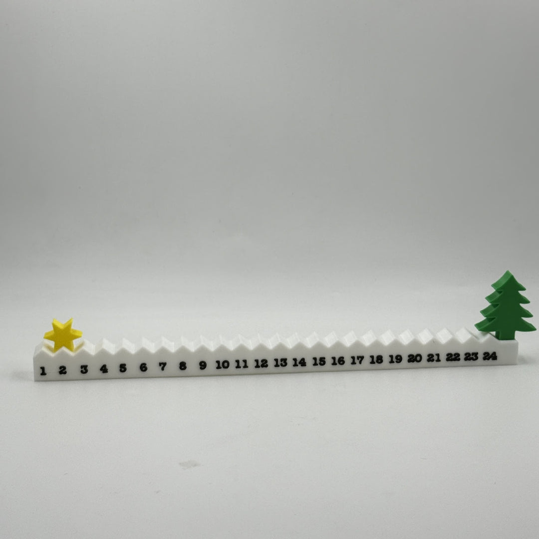 Weihnachts-Adventskalender aus PLA, Tischdekoration