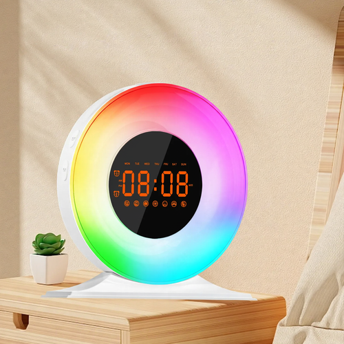 LED-Wecklicht mit Sonnenaufgangssimulation und FM-Radio