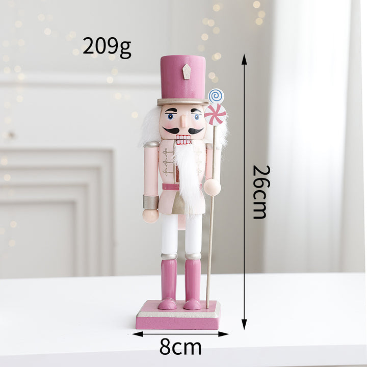 Dekorative Nussknacker-Figur aus Holz für den Tisch