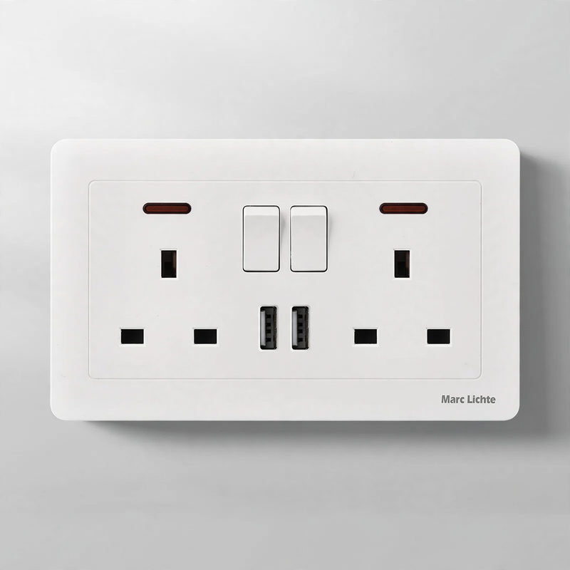 Steckdose 16A europäischer Standard mit USB