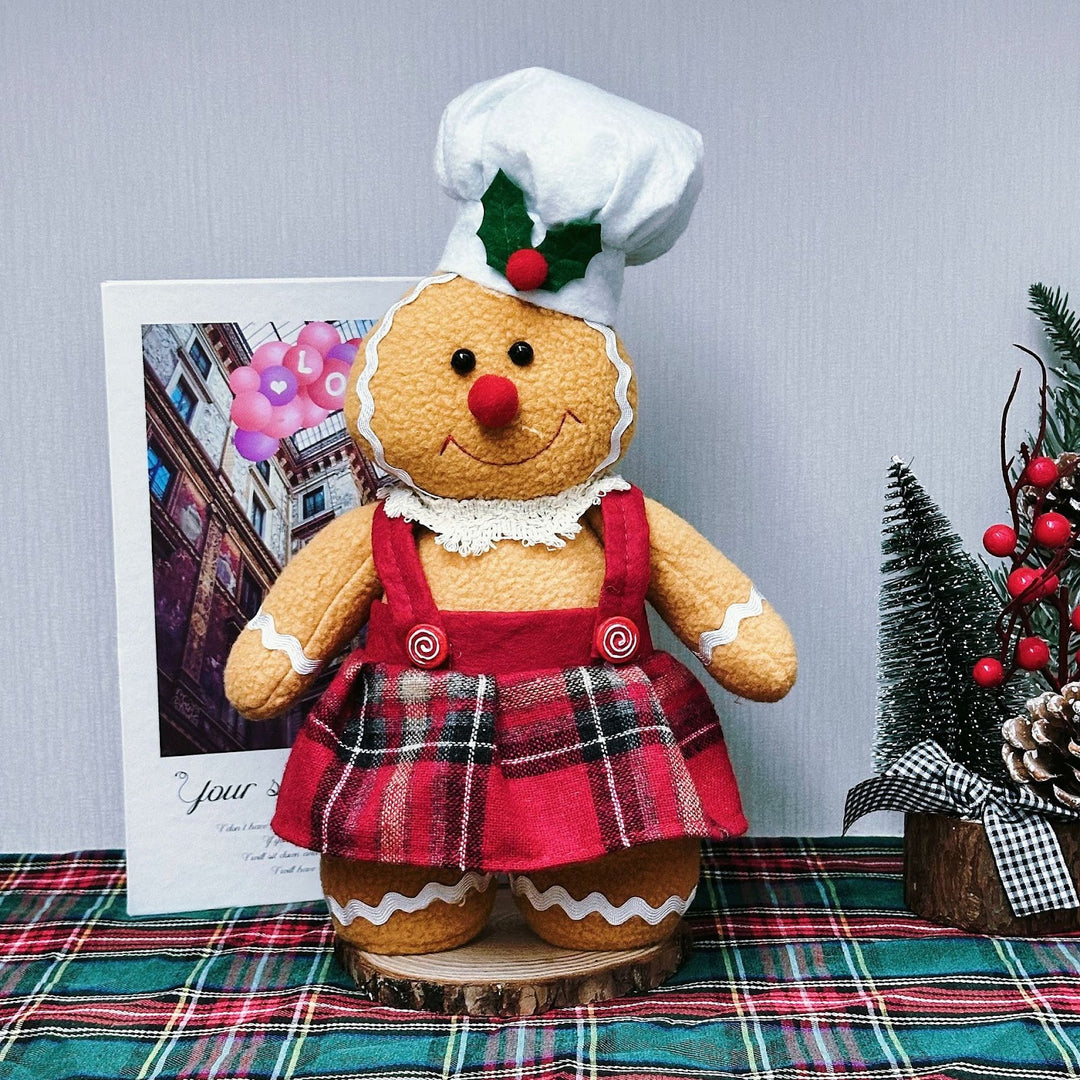 Dekorative Lebkuchenmann-Puppe für die Weihnachtszeit