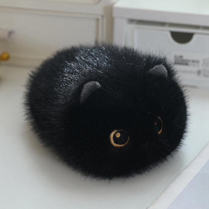 Flauschige Katzen-Kuschelkissen, 20 cm