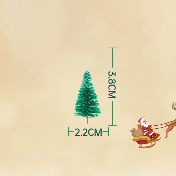 Miniatur-Weihnachtsbaum mit Schnee-Optik