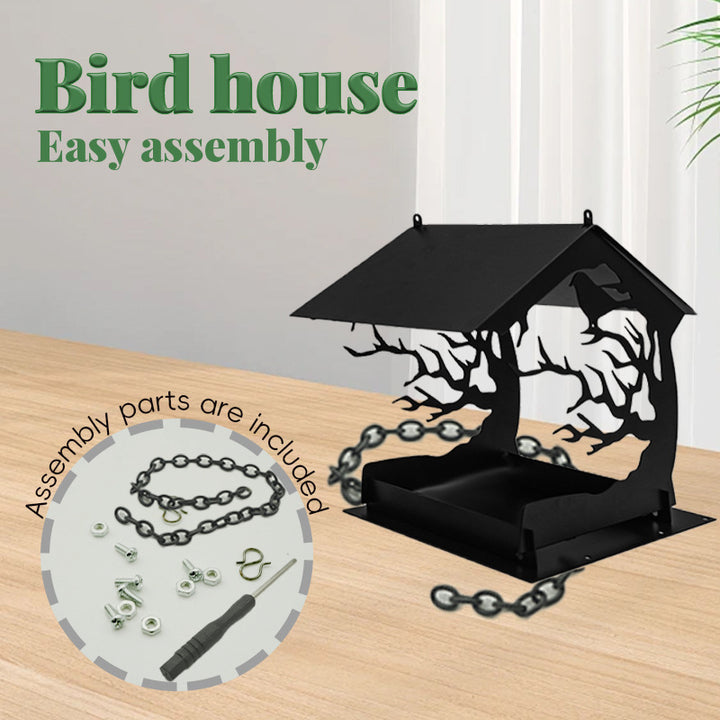 Baumhaus-Futterstation für Vögel