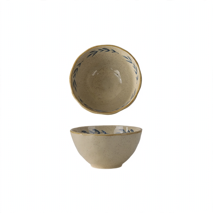 Keramik-Geschirrset, Blumenmuster, Vintage-Stil