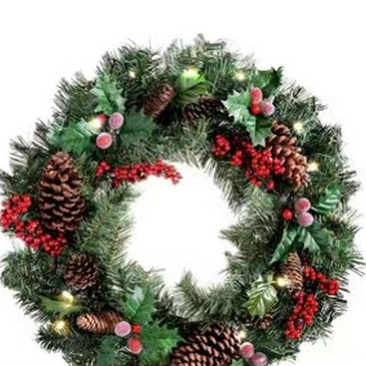 Beleuchteter Weihnachtskranz, 40 cm