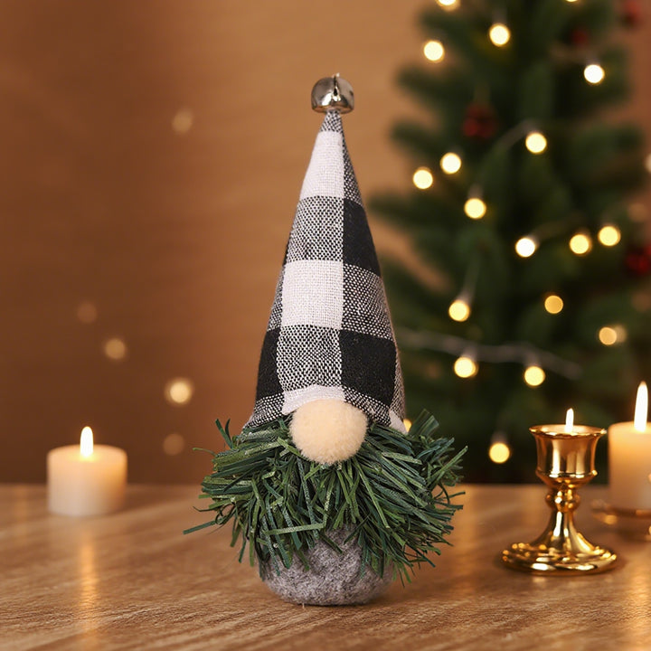 Stehende Weihnachts-Wichtelfigur mit Sternenmütze