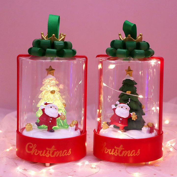 Dekorative Weihnachts-Nachtleuchte mit Sternenlicht