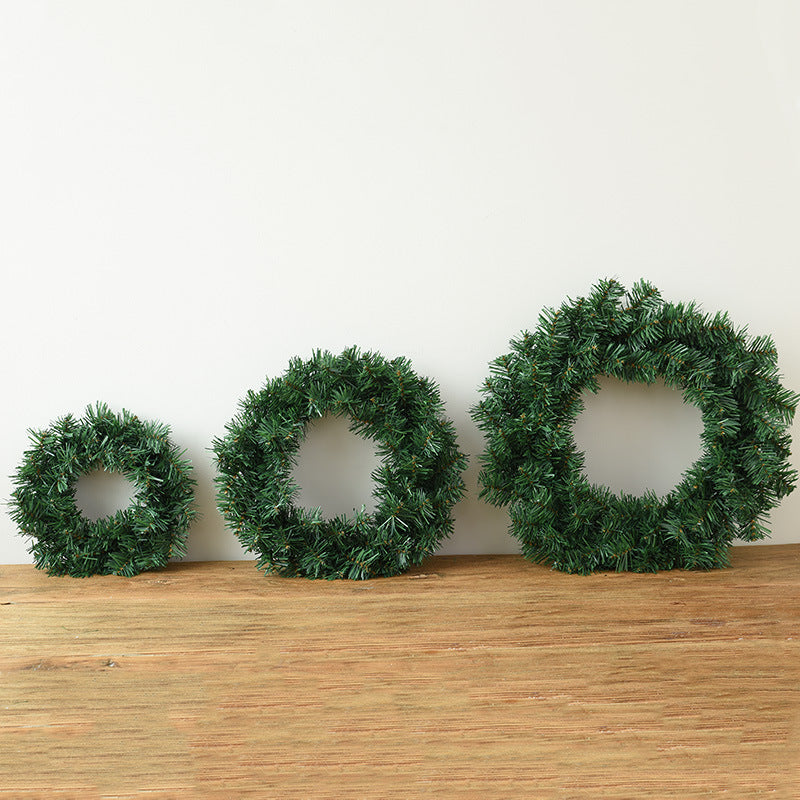 Dekorativer Weihnachtskranz aus PVC, verschiedene Größen