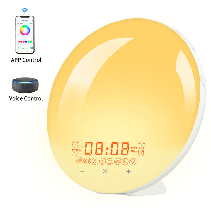 LED-Wecklicht mit Sonnenaufgangssimulation und App-Steuerung