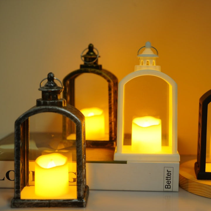 Dekorative LED-Laterne mit Flammeneffekt