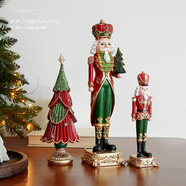 Dekorative Weihnachtsfigur aus Kunstharz