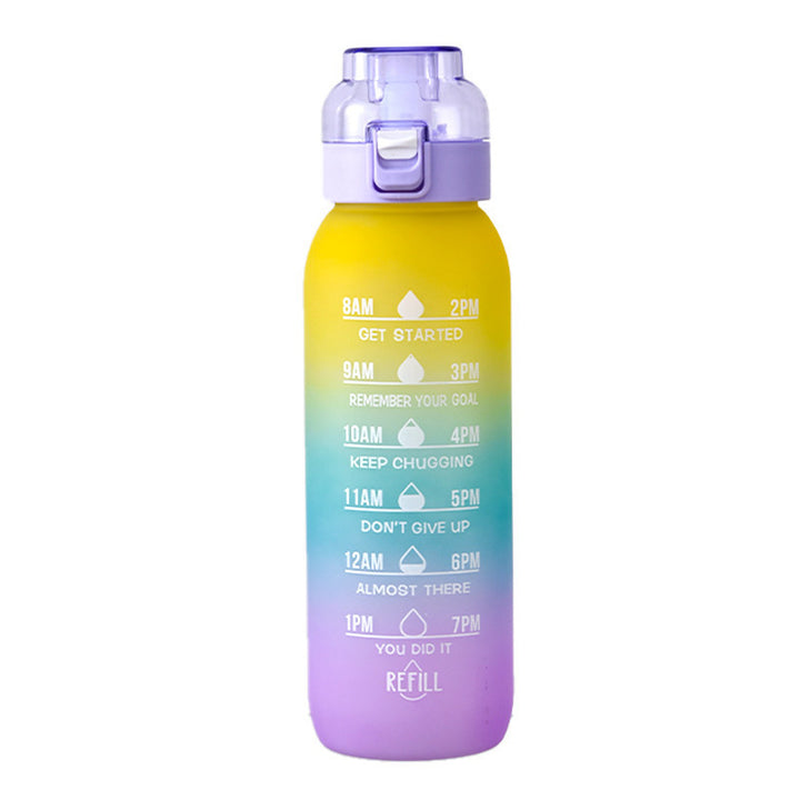 Tritan-Trinkflasche mit Aromaring, 1000 ml, mit Strohhalm