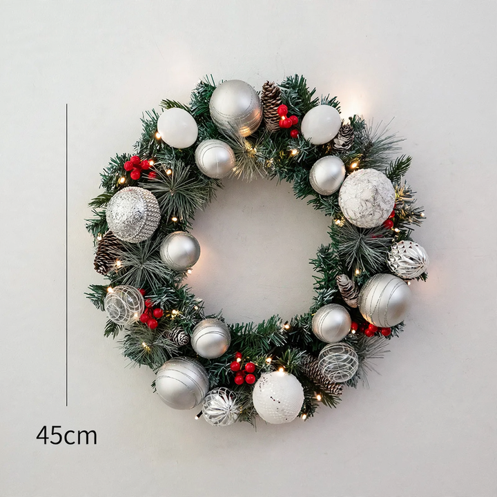 Weihnachtskranz, 45 cm, mit Beleuchtung