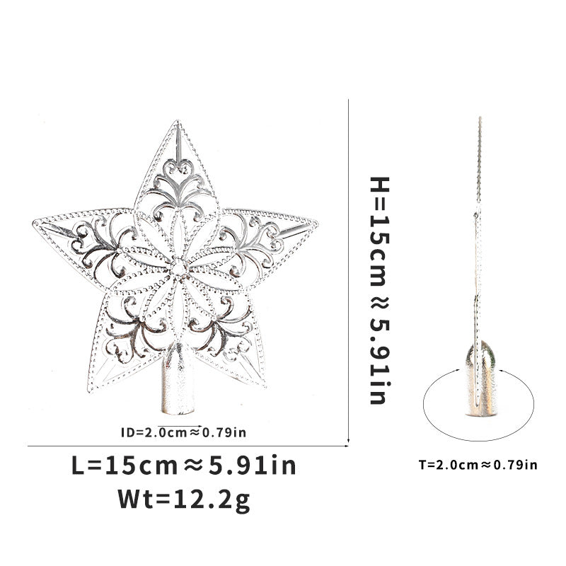 Weihnachtsbaum-Stern mit filigranem Ausschnitt