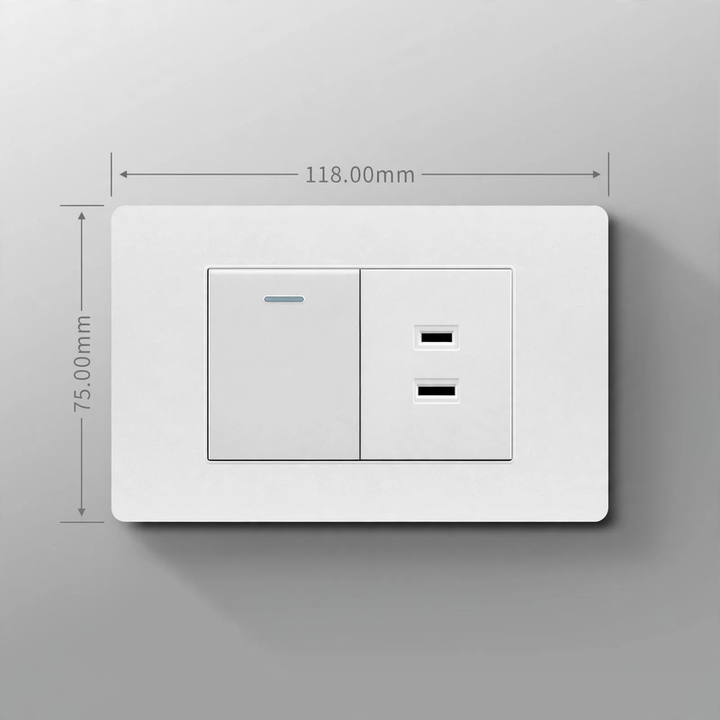 Steckdose 16A europäischer Standard mit USB
