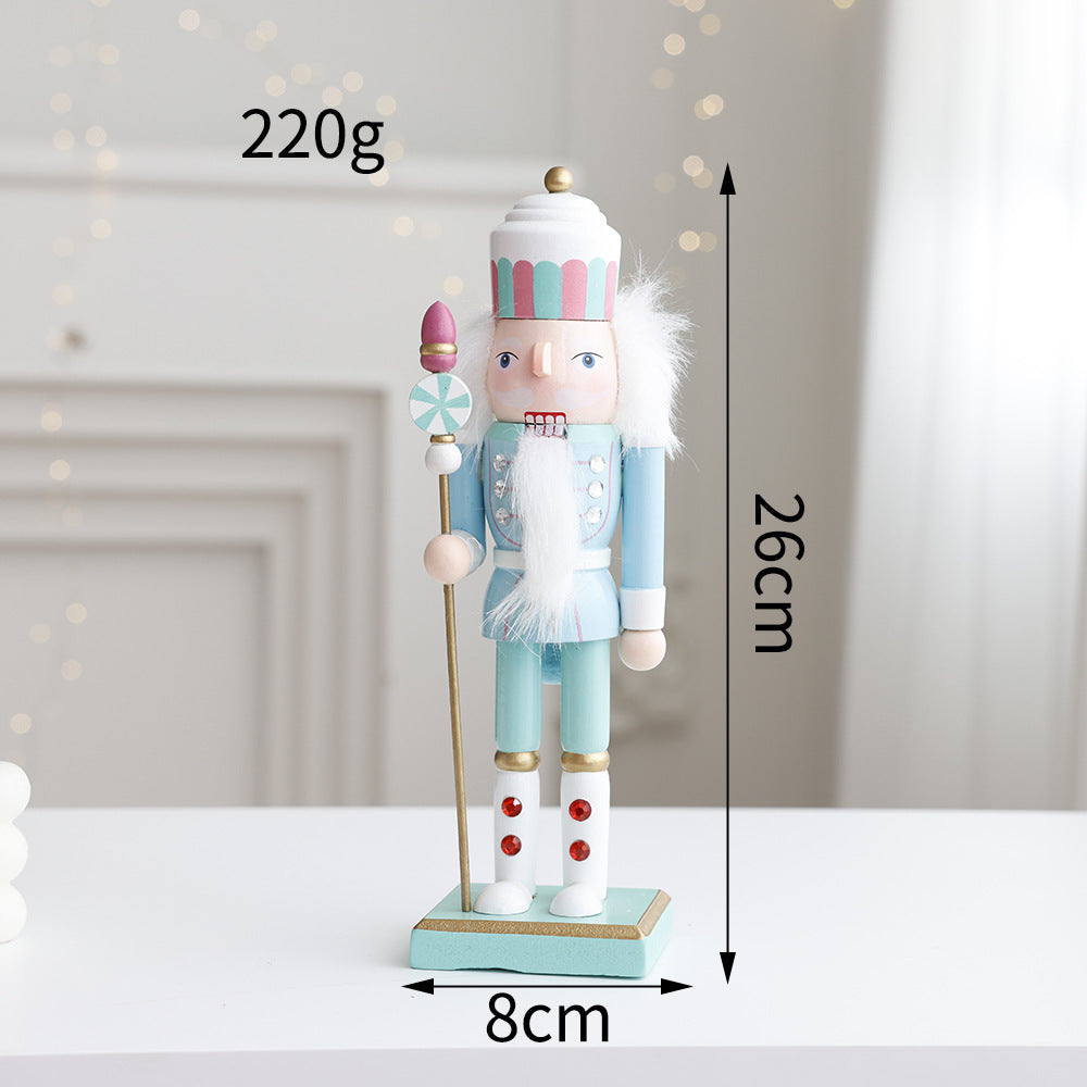 Dekorative Nussknacker-Figur aus Holz für den Tisch