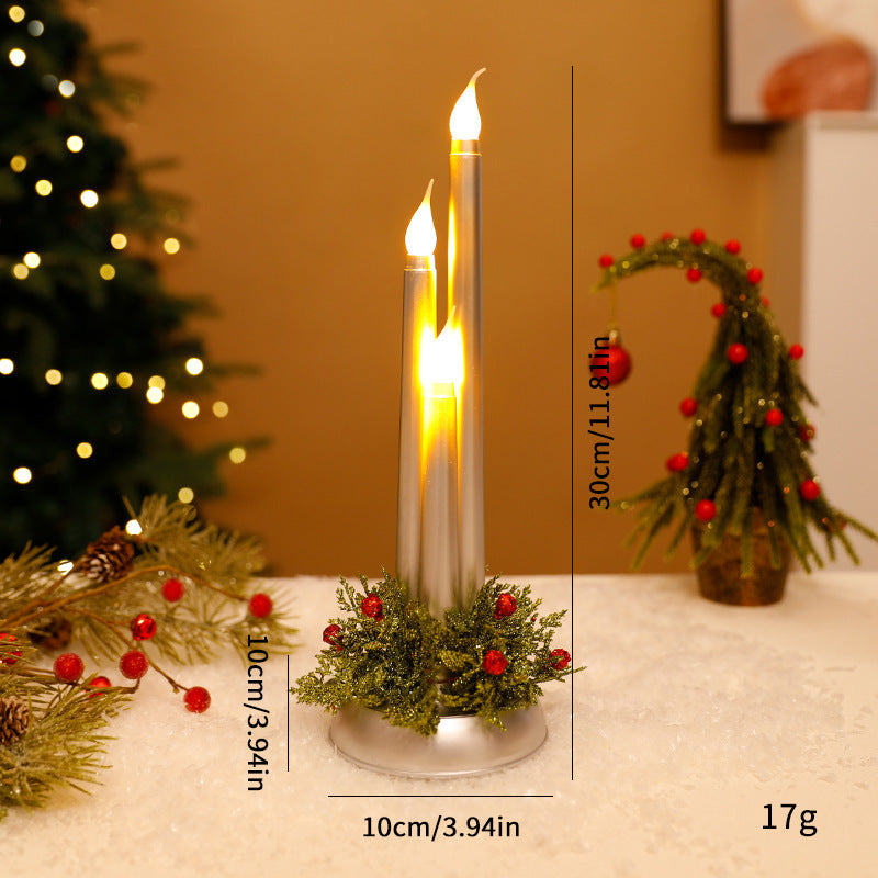 Dekorative LED-Weihnachtskerzenleuchter