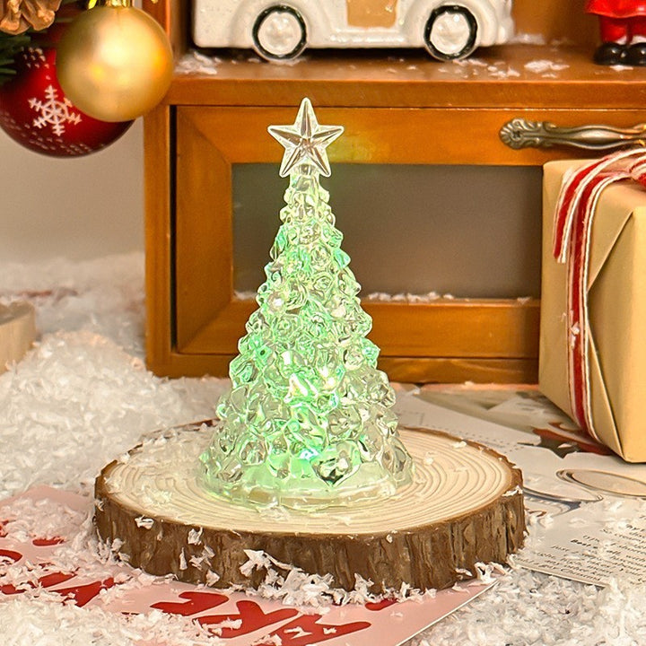 Dekorative Weihnachtsbaum-Nachtleuchte mit Stern-Design