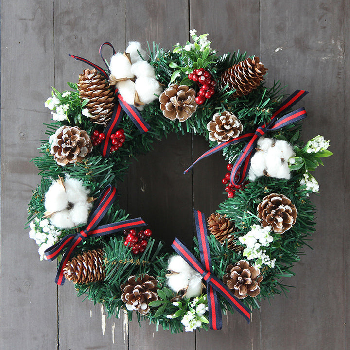 Weihnachtskranz aus PVC, 30 cm