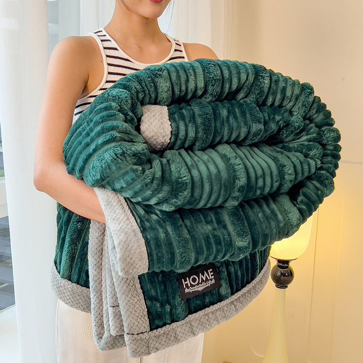 Flauschige Wohndecke, unifarben, verschiedene Größen