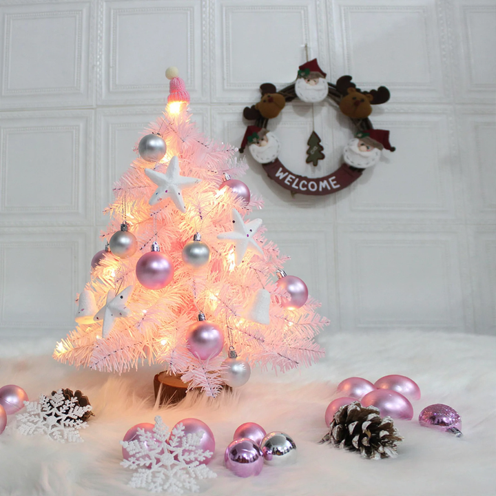 Mini-Weihnachtsbaum mit Dekoration, 45/60 cm, PVC