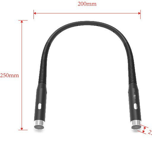 USB-aufladbare LED-Nacken-Leselampe