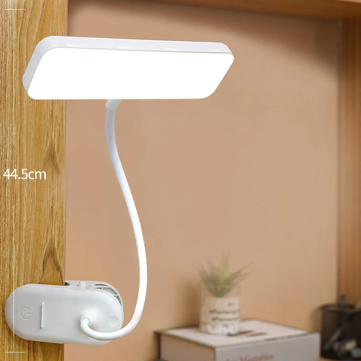 Vielseitige LED-Klemmleuchte für Studium und Alltag