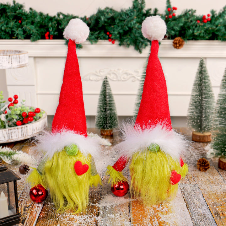 Weihnachts-Wichtel mit Herz-Motiv, Textil