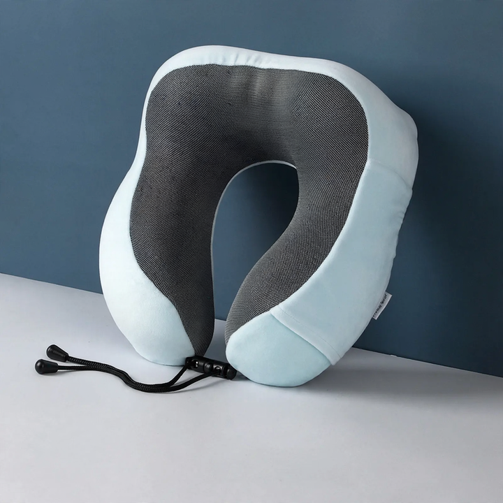 U-förmiges Nackenkissen aus Memory-Foam mit Aufbewahrung