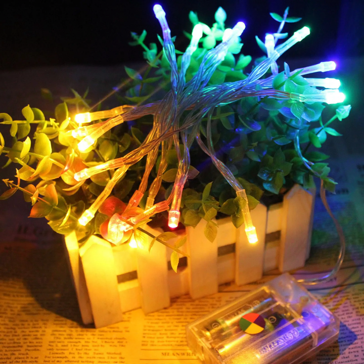 LED-Lichterkette mit Batteriebetrieb, verschiedene Längen