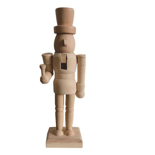 Nussknacker-Figur aus Holz, 20 cm, zum Selbstgestalten