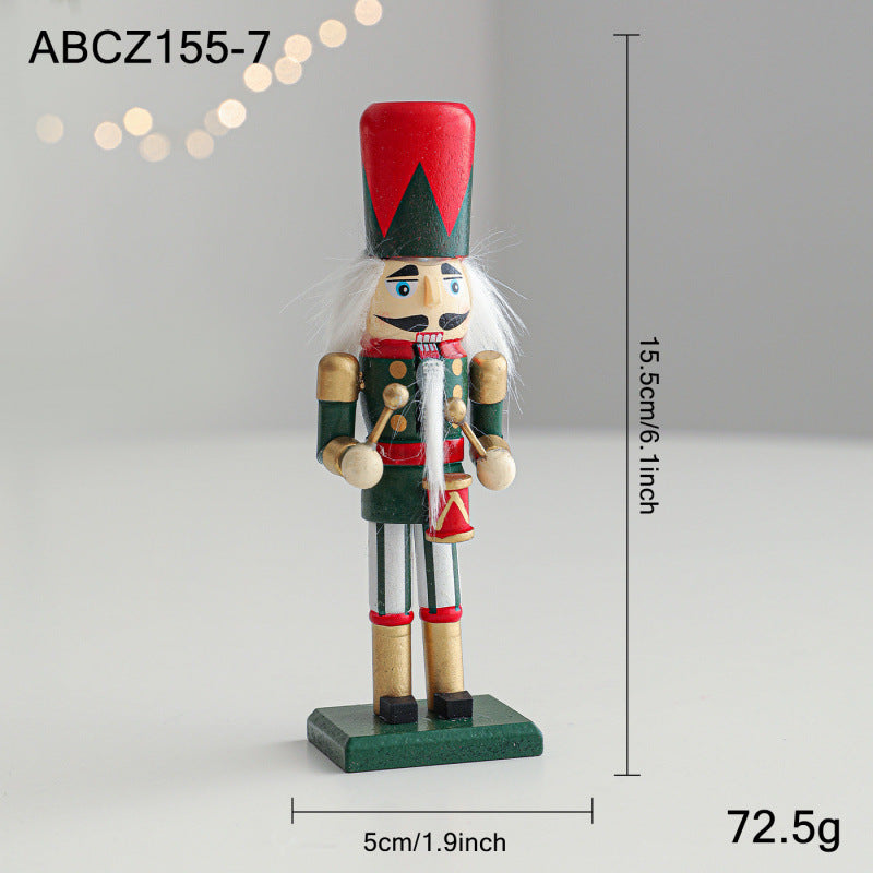 Holz-Nussknacker-Figur für weihnachtliche Tischdekoration