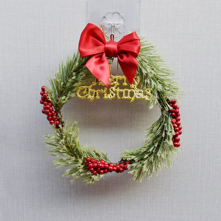 Mini-Weihnachtskranz 15 cm mit Dekoration