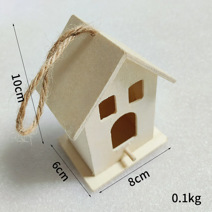 Vogelhaus aus Kiefernholz zum Aufhängen