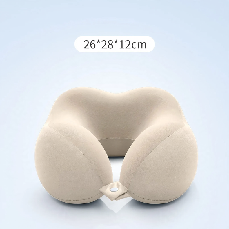 Memory-Foam U-Kissen mit 360°-Nackenstütze
