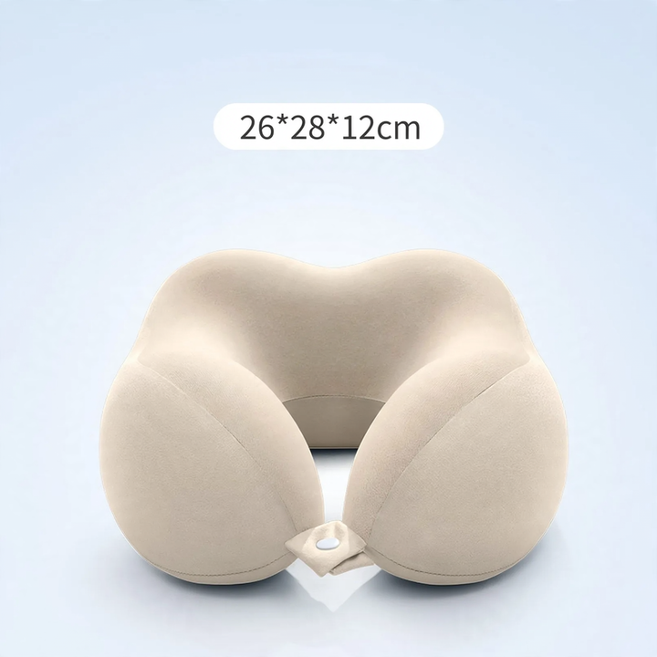 Memory-Foam U-Kissen mit 360°-Nackenstütze