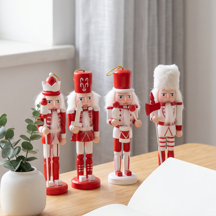 Klassischer Nussknacker-Soldat aus Holz, Weihnachtsdekoration