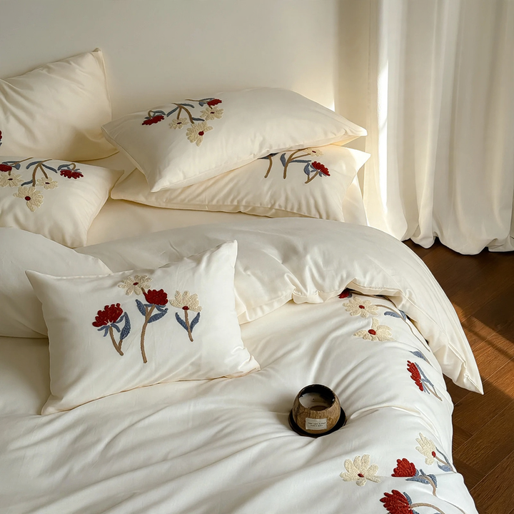 Bettwäsche-Set, Baumwolle, 4-teilig, Herbst-Winter, flauschig