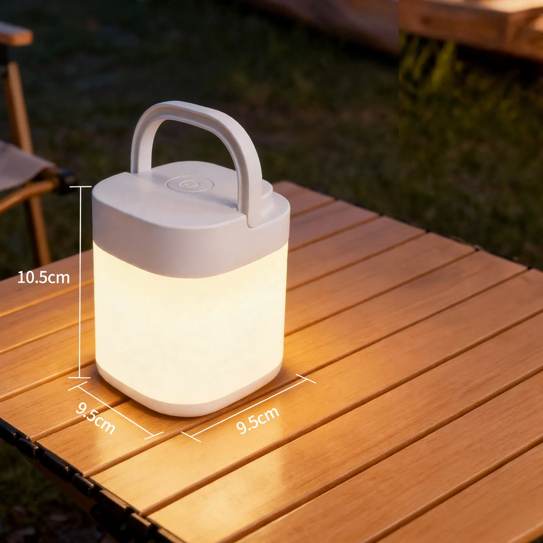 LED-Campinglampe mit Akku und Notlichtfunktion