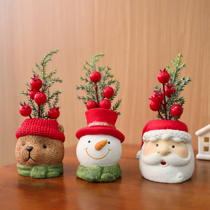 Dekorative Weihnachtsfiguren für festliche Szenen