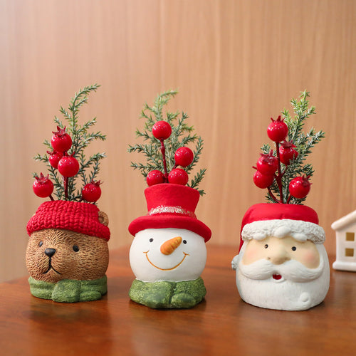 Dekorative Weihnachtsfiguren für festliche Szenen