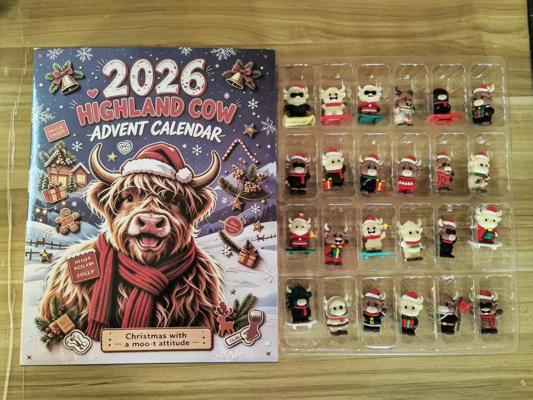 Dekorative Tier-Adventskalender-Box, Kunststoff