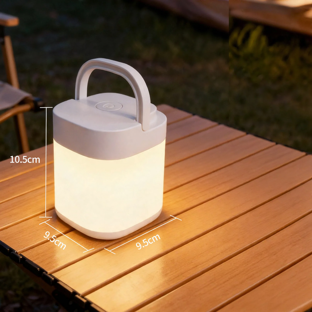 LED-Campinglampe mit Akku und Notlichtfunktion