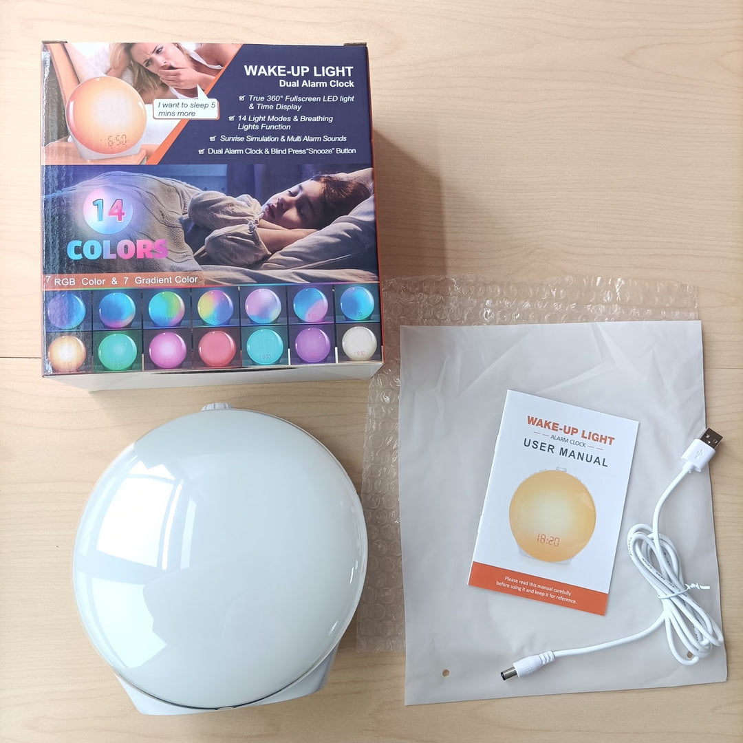 Smarter LED-Wecker mit Sonnenaufgangssimulation und RGB-Licht