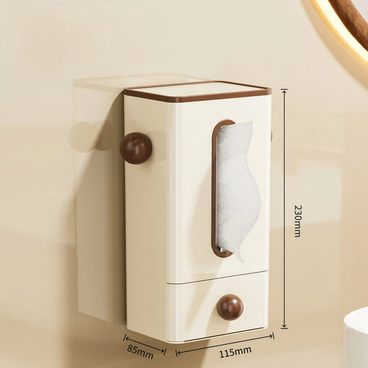 Wandmontierte Kosmetiktuchbox, Kunststoff