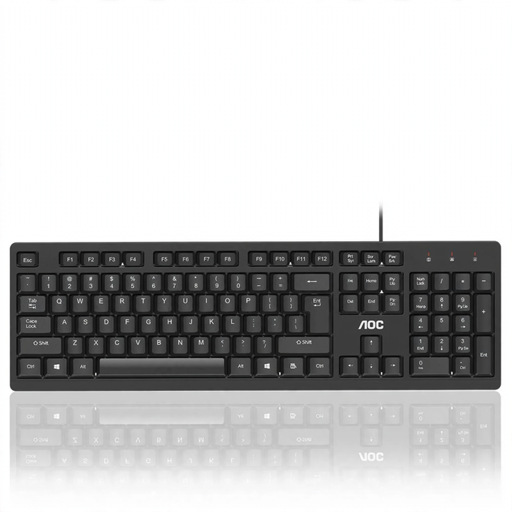 Kabelgebundene Leise-Tastatur für Büro und Spiele