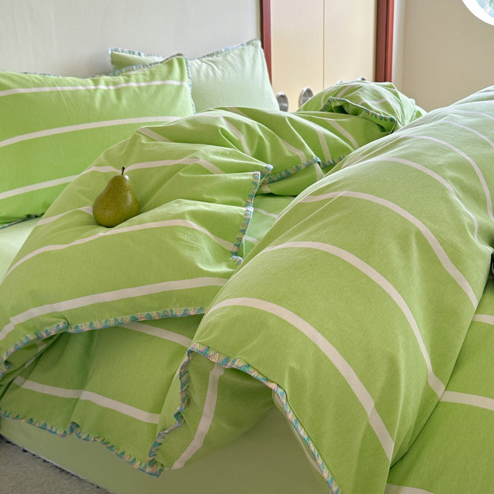 Baumwoll-Bettwäsche-Set mit Flausch-Oberfläche