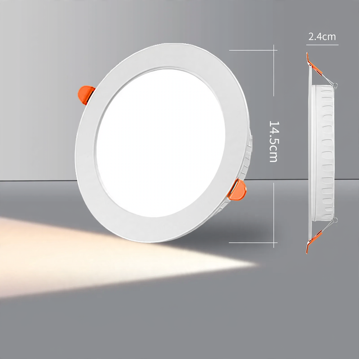 LED-Einbauleuchte, ultraflach, rund